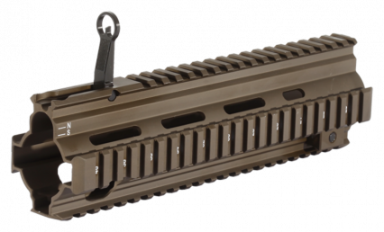 HK 416/MR556 Hanguard with integrated flip up front sight (BRN)