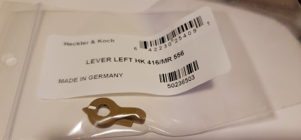 H&K 416/MR556 Selector Levers RAL8000/Brown color (left side)